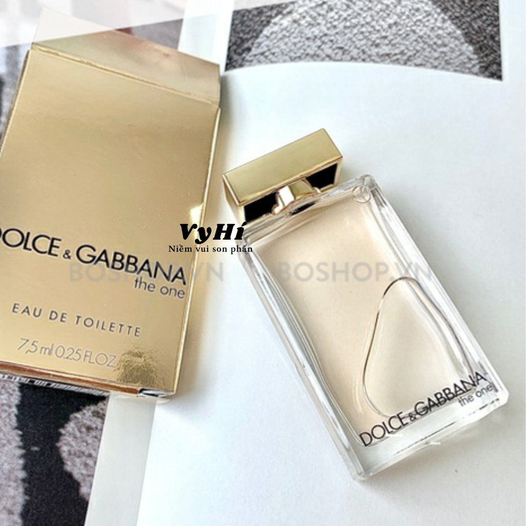 Nước hoa Dolce & Gabbana Eau de Toilette The one 7.5ml - vàng