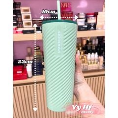 Ly Starbucks Diagonal Sage xanh mint 710ml