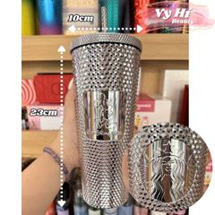 Ly Starbucks x Disney gai bạc vỏ bạc Mickey Disney World 710ml