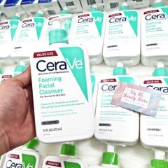 Sữa rửa mặt Cerave foaming facial cho da dầu 473ml