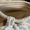 Túi cói đan phối nơ 29 x 20 x 9 (miệng túi 37 cm)