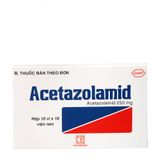  Acetazolamid 250 Hộp 3 vỉ Pharmedic 