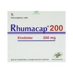  Rhumacap 200 Hộp 10 vỉ x 10 viên OPV 