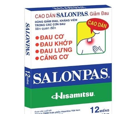  Salonpas Hộp 12 miếng ( Mẫu Cũ) 