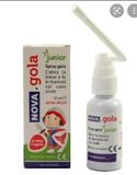  Xịt họng keo ong vị dâu Nova.Gola 30ml Junio 
