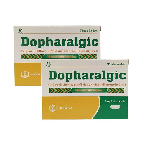  Dopharalgic Cefprozil 500mg hộp 20 viên 