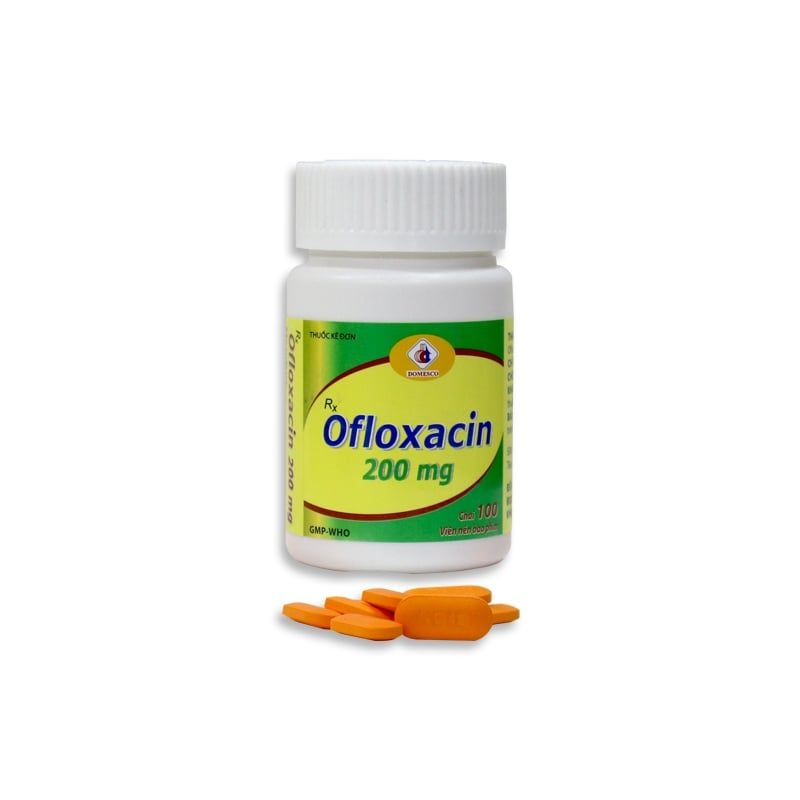  Ofloxacin 200mg cam lọ 100v 