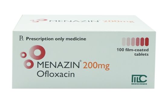  Menazin Ofloxacin 200mg hộp 100 viên 