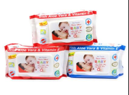  Giấy ướt gói 100 tờ hồng phúc 