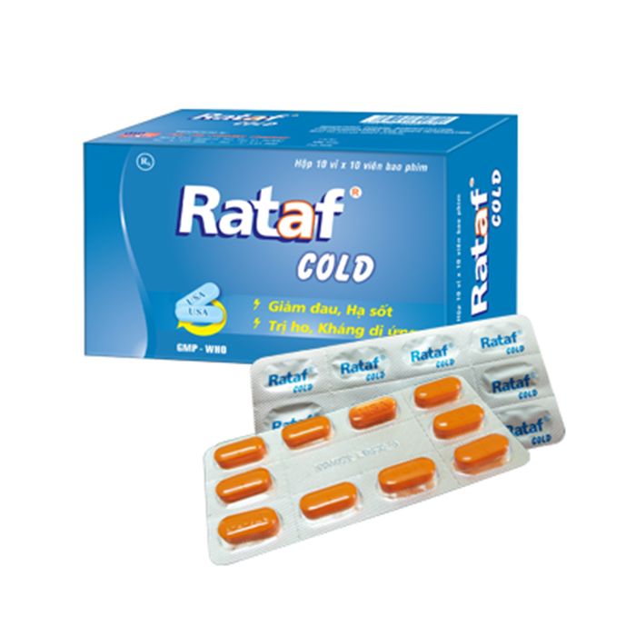  Rataf cảm cúm hộp 100 viên USA - Nic 