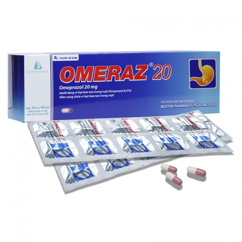  Omeraz 20mg hộp 100 viên Boston 