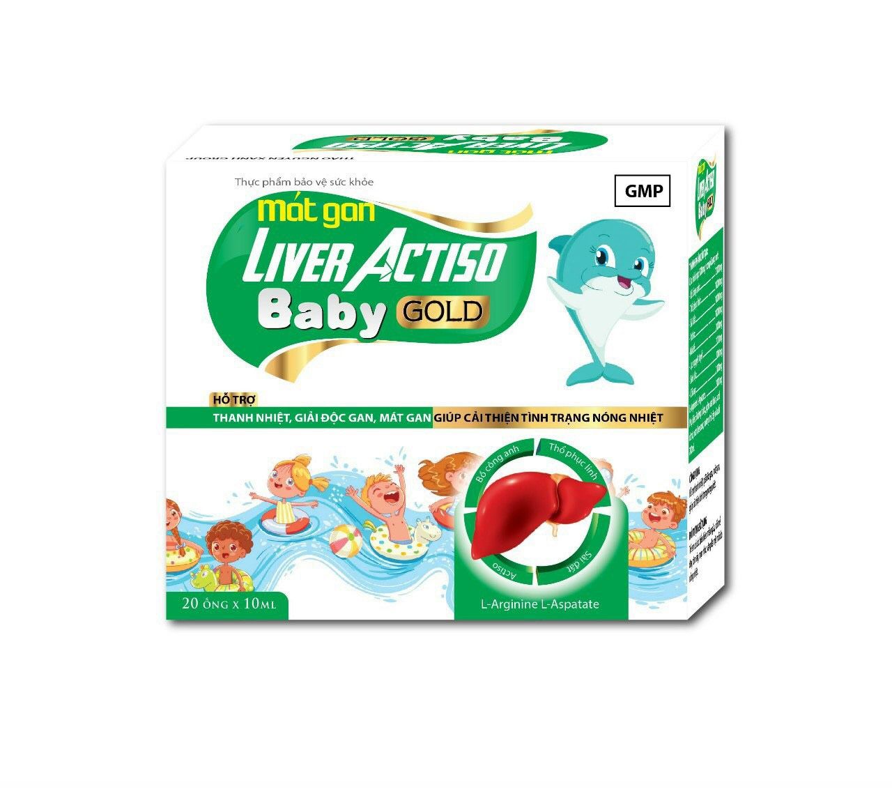 Mát gan liver actiso baby gold hộp 20 ống * 10ml 
