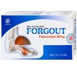  Forgout Febuxostab 20mg hộp 30 viên 