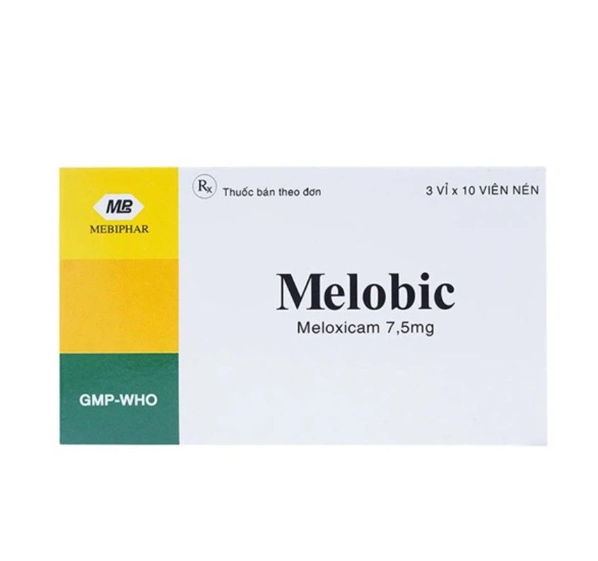  Melobic Meloxicam 7.5mg hộp 30 viên Mebiphar 