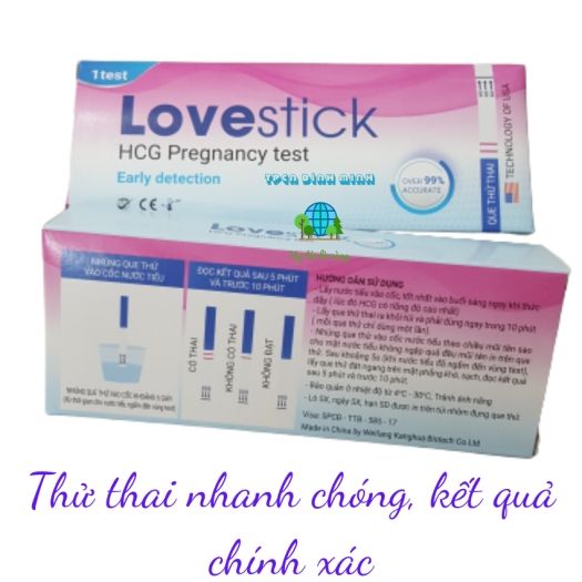  Que thử thai Love Stick 