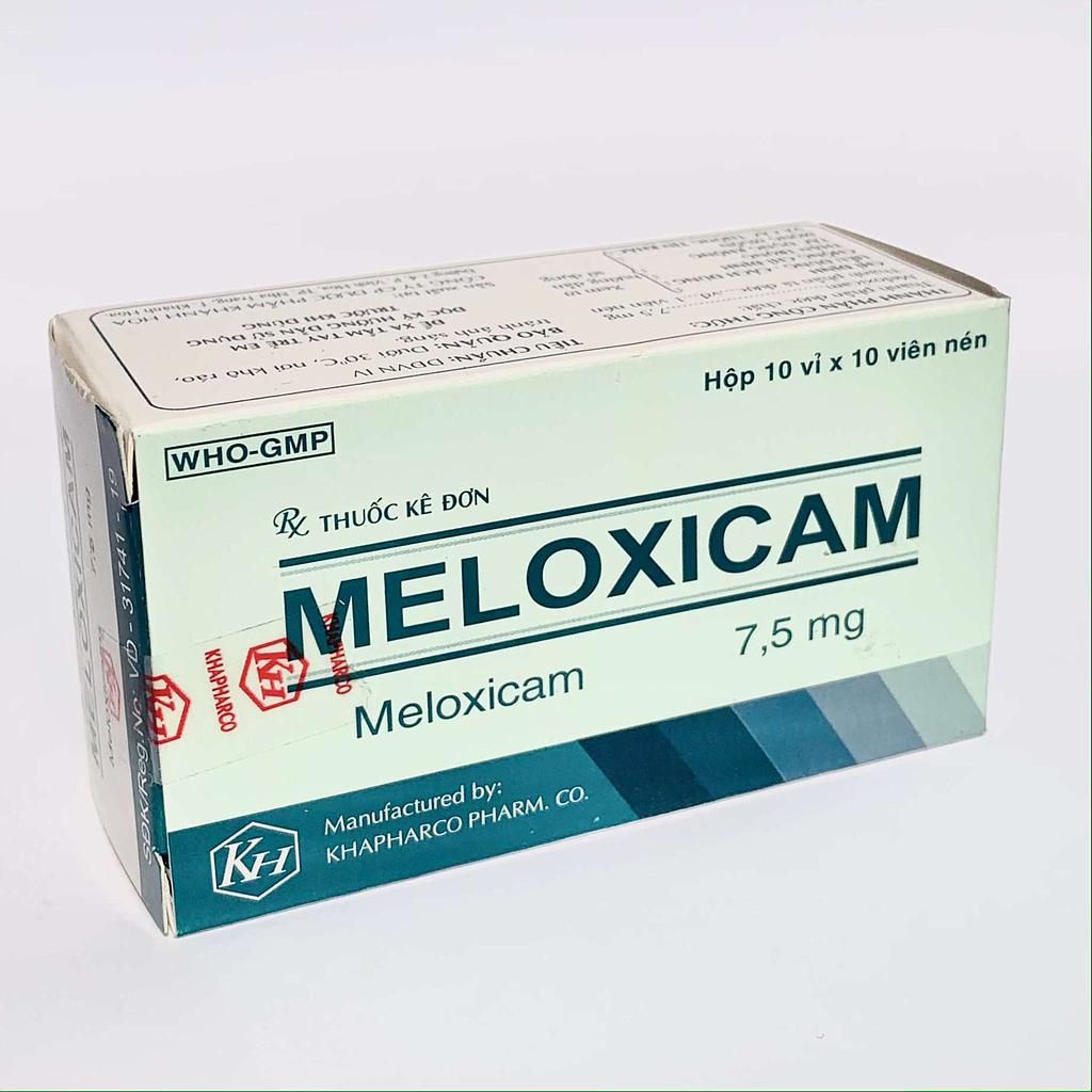 Meloxicam 7.5mg hộp 100 viên Khánh Hòa Vicpharma