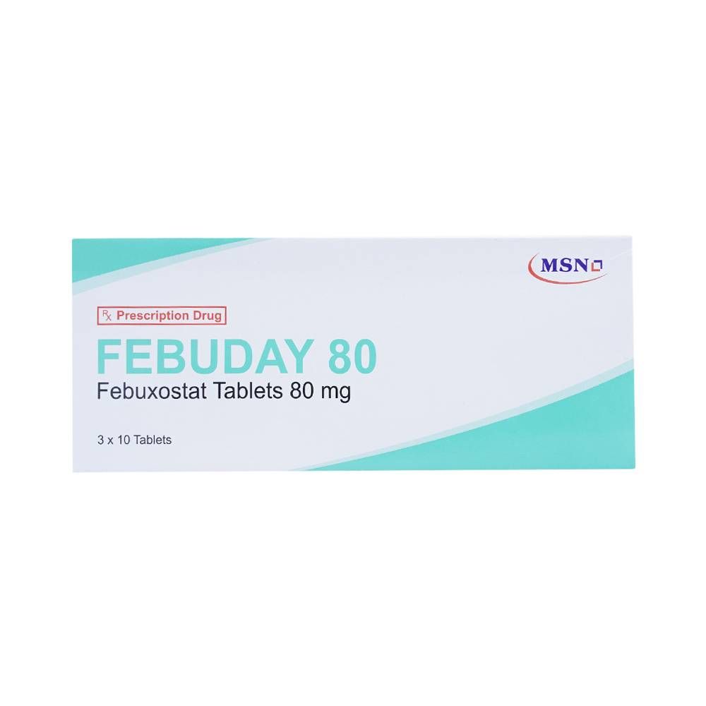  Febuday 80mg hộp 30 viên Ấn Độ 