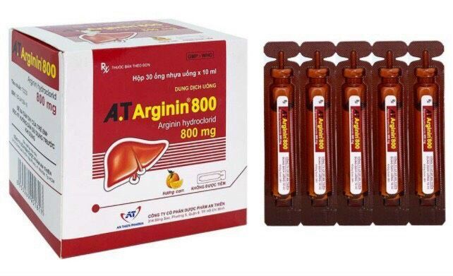  AT Arginin 800mg hộp 30 ống 