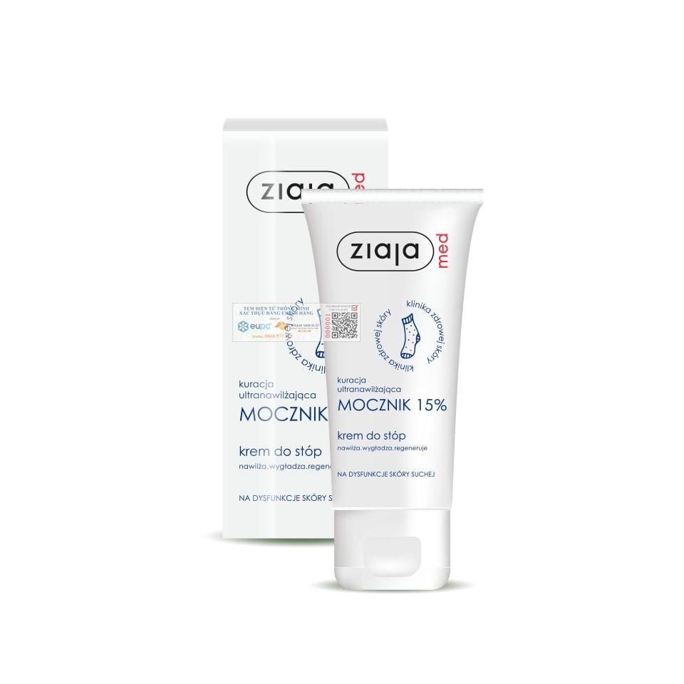  Kem dưỡng ẩm mềm da Ziaja Med Mocznik 15% 