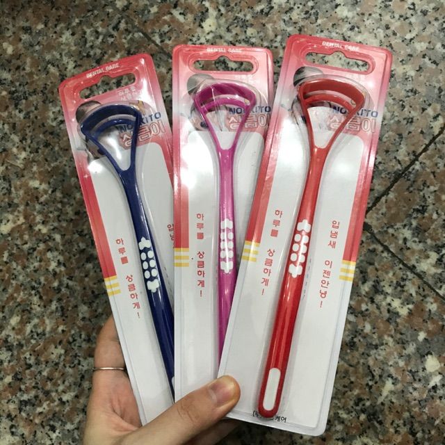  Dụng cụ cạo lưỡi Dental Care Hàn Quốc 