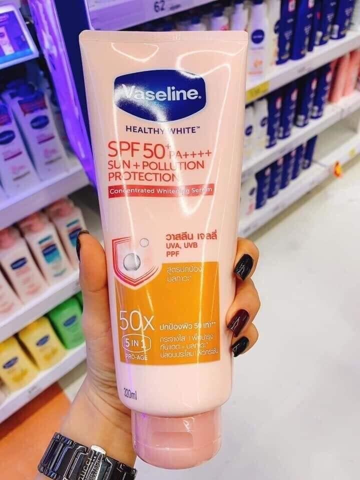  Kem dưỡng thể chống nắng Vaseline Healthy White 50++ 