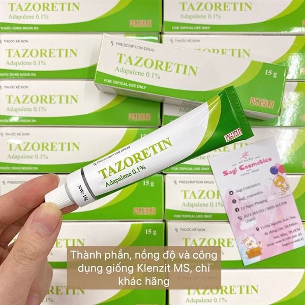  Tazoretin 0.1% tuýp 15g Medisun 