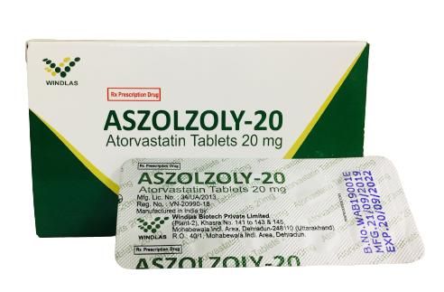  Aszolzoly 20 Atovastatin H3 vỉ Ấn 