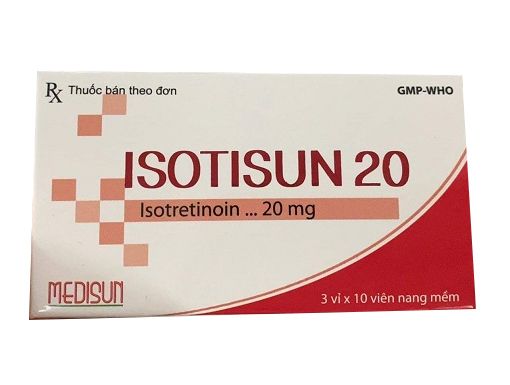  Isotisun 20mg Isotretinoin hộp 30 viên Medisun 