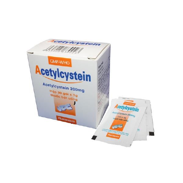  Acetylcystein hộp 30 gói Cửu Long 