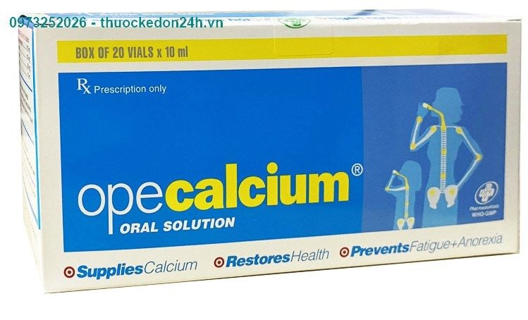  Opecalcium hộp 20 ống 