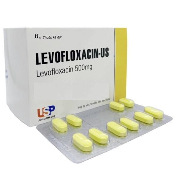  Levofloxacin US 500mg hộp 100 viên 