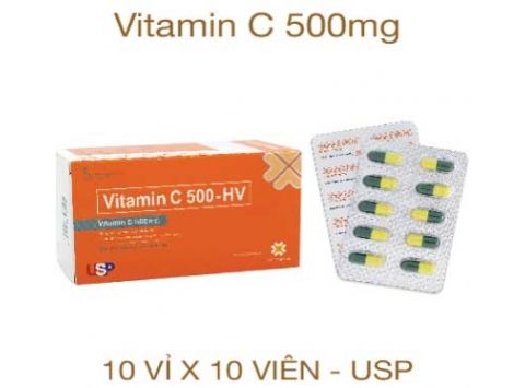  Vitamin C 500mg HV hộp 100v 