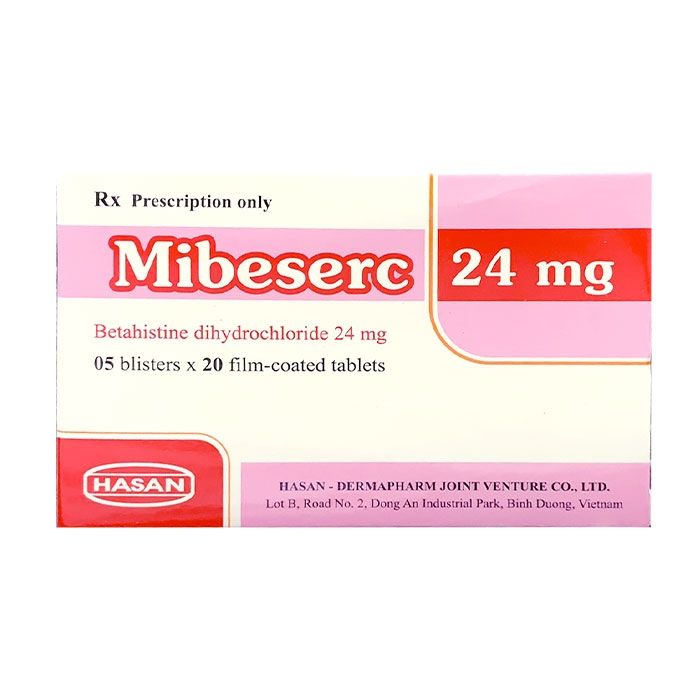  Mibeserc 24 Betahistin Hộp 5 vỉ Hasan 