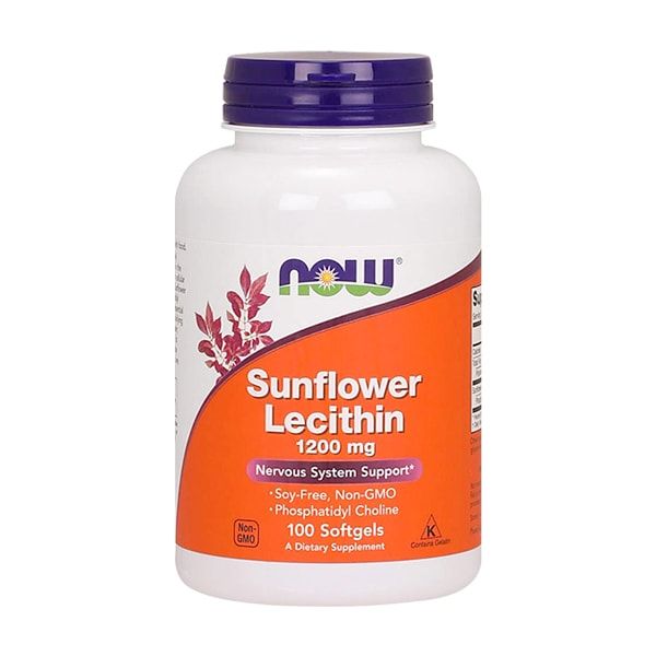  Sunflower Lecithin 1200mg Now lọ 100v 