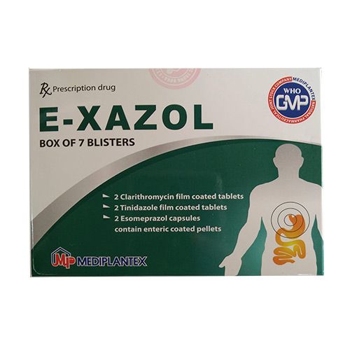  E xazol hộp 7 kít * 6 viên Mediplantex 