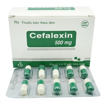  Cefalexin Cephalexin 500mg hộp 100 viên Trà Vinh 