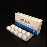  Aceronko 4mg Hộp 3 vỉ x 10 viên Pharbaco 