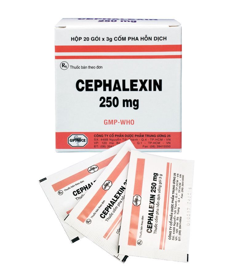  Cefalexin 250mg hộp 20 gói TW25 