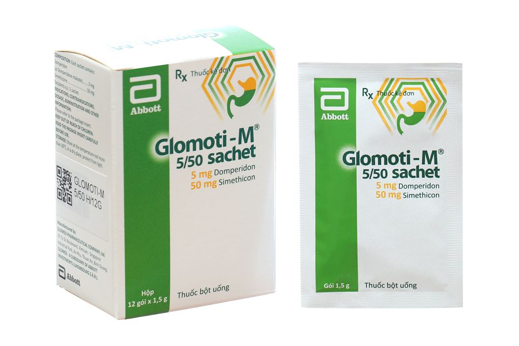  Glomoti-M 5/50 hộp 120 gói Abbot 