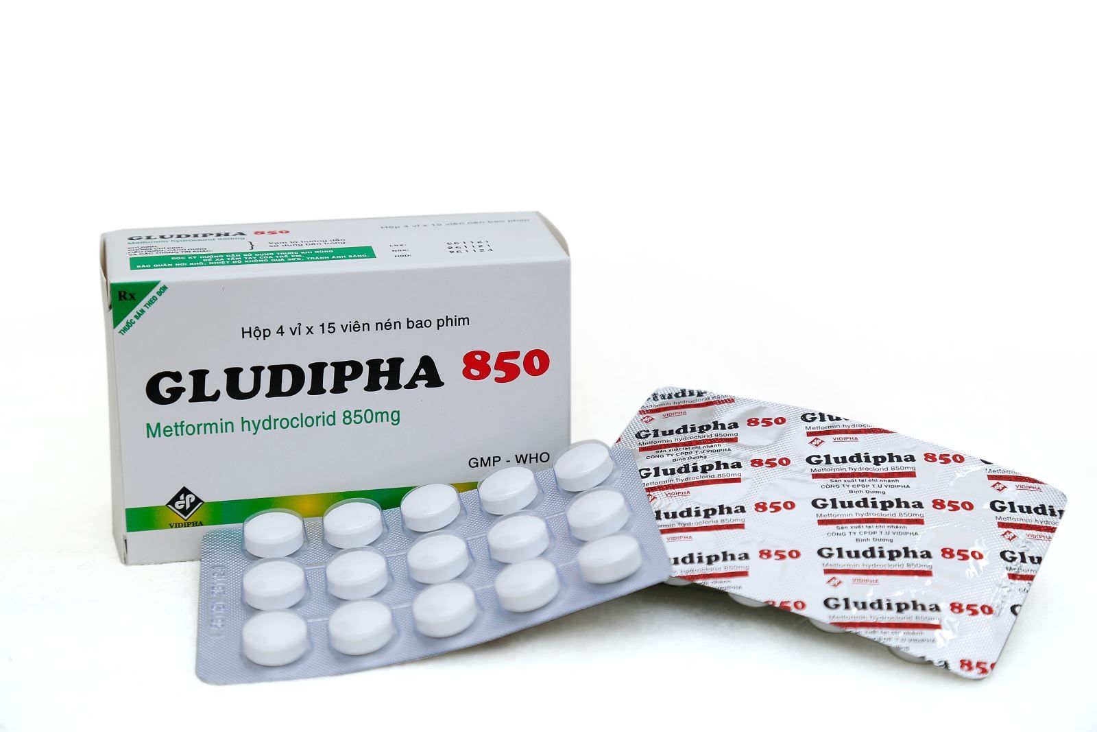  Gludipha 850 Hộp 60 viên Vidiphar 