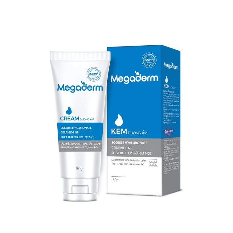  Kem dưỡng ẩm megaderm tuýp 50g 