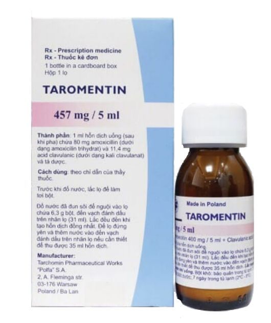  Taromentin 457mg/5ml lọ 60ml 