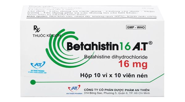  Betahistin 16 hộp 10 vỉ x 10 viên An Thiên 