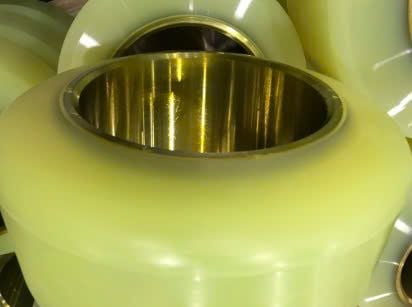 Bánh xe nâng điện PU 204*76 hiệu OMC