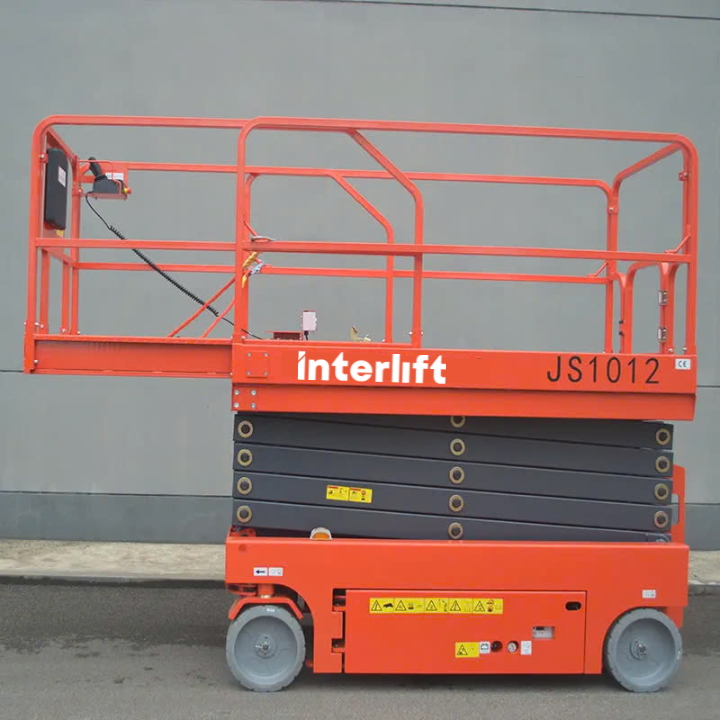 Xe nâng người cắt kéo Interlift JS12 series. Hàng mới 100%