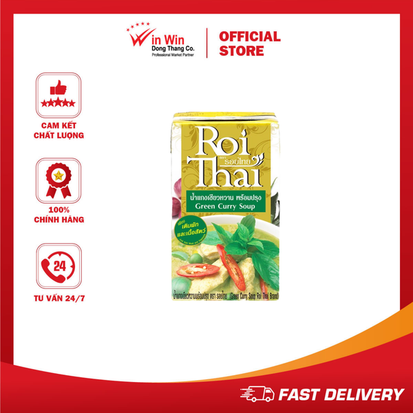Súp Cà Ri Xanh Roi Thai 250ml - Nhập Khẩu Thái Lan | Roi Thai Green Curry Soup 250ml