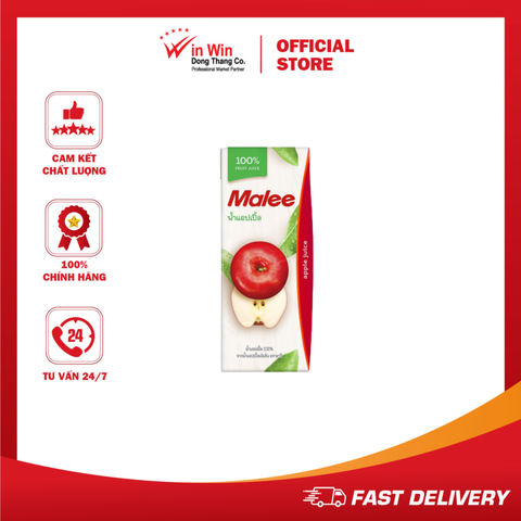 Nước Ép Táo Malee 200ml - Nhập Khẩu Thái Lan | Malee 100% Apple Juice 200ml