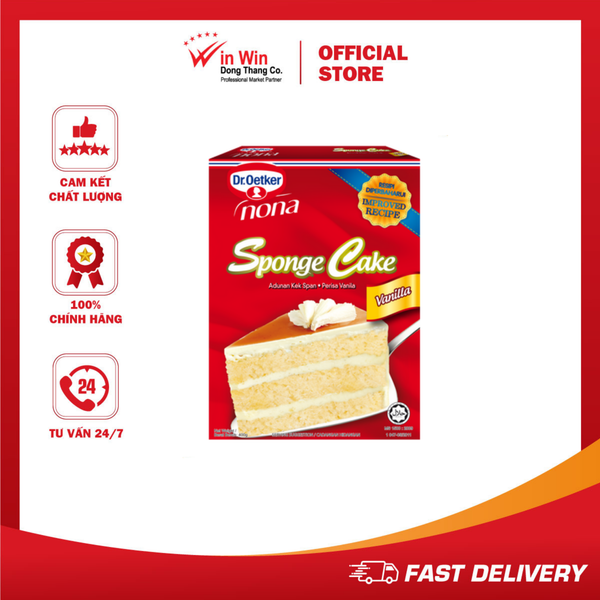 Bột Làm Bánh Bông Lan Vani Dr. Oetker 400g - Thương Hiệu Đức, SX Malaysia | Dr.Oetker Nona Sponge Cake Vanilla 400g
