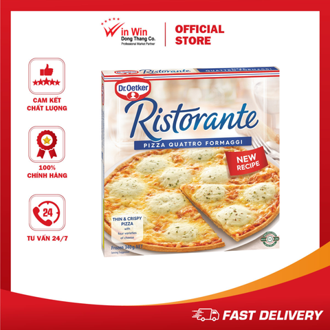 Pizza Ristorante 4 Phô Mai Dr. Oetker 340g - Nhập Khẩu Đức | Dr.Oetker Ristorante Pizza Quattro Formaggi 340g