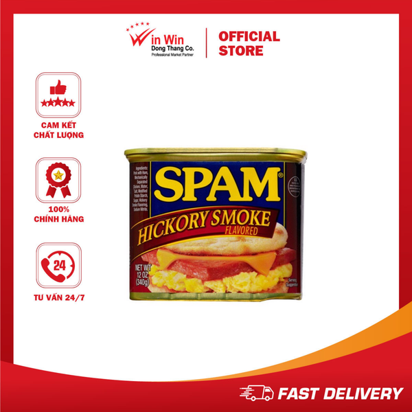 Thịt Hộp Hormel SPAM Smoke Vị Xông Khói 340g (Mỹ)